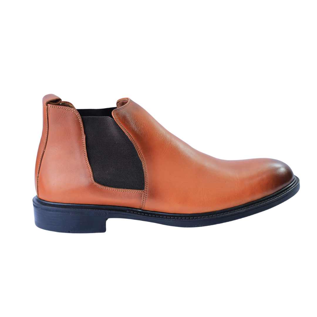 هاف بوت جلد سهل الارتداء - كود 0952