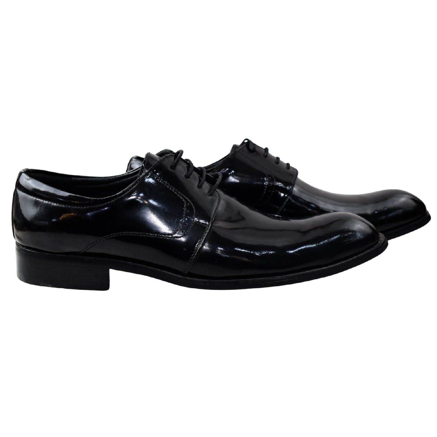 حذاء كلاسيك لامع رباط - كود 0917