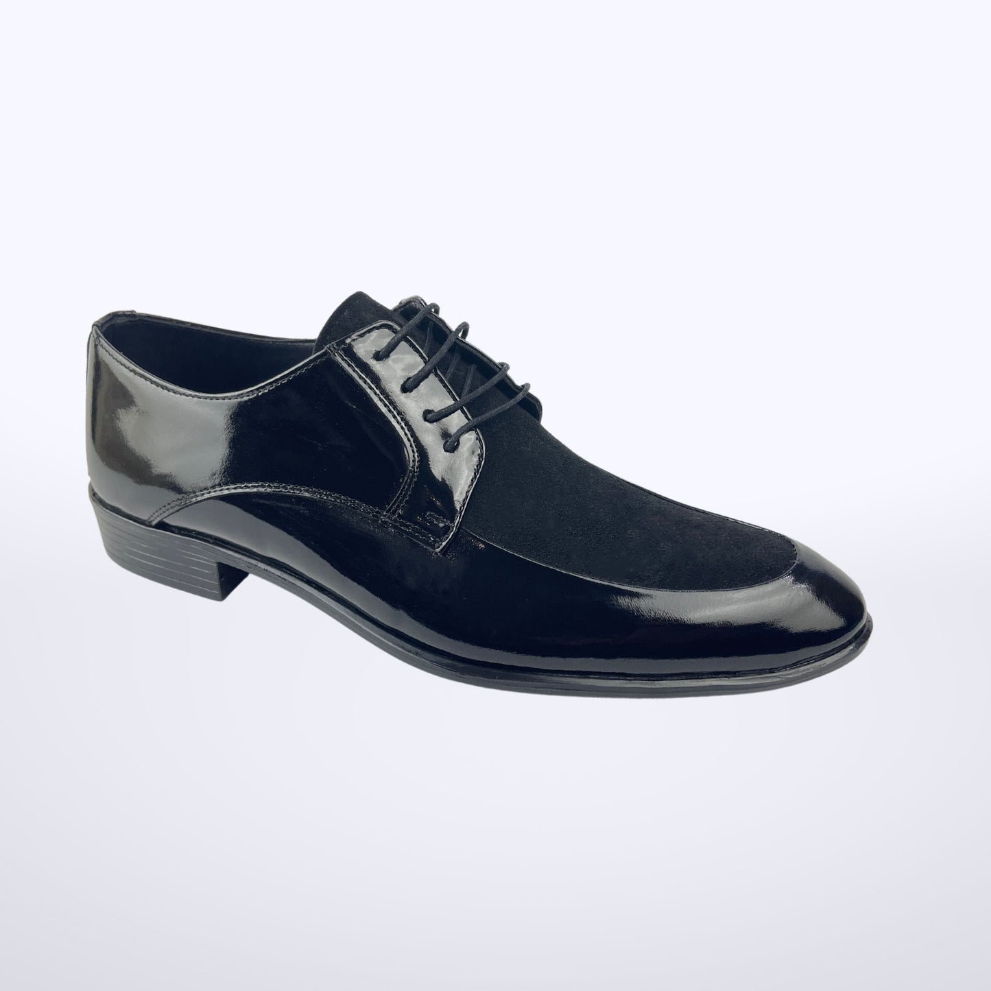 حذاء كلاسيك لماع في شمواه رباط - كود : 1244